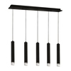 LAMPA WISZĄCA CARBON 5X5W LED