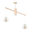 LAMPA WISZĄCA WOODY WHITE 2xE27