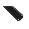 PROFIL ALUMINIOWY NAROŻNY CZARNY TYP C 1m + KLOSZ MLECZNY (C CZARNY-1M)