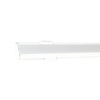 PROFIL ALUMINIOWY NAROŻNY BIAŁY TYP C 1m + KLOSZ MLECZNY (C CZARNY-1M)