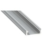 PROFIL ALUMINOWY SREBRNY TYP D 2m + KLOSZ MLECZNY