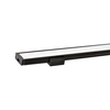 PROFIL ALUMINOWY CZARNY TYP D 1m + KLOSZ MLECZNY (D CZAR -1M)