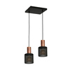 Lampa Wisząca ARES BLACK 2xE27
