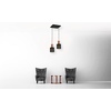 Lampa Wisząca ARES BLACK 2xE27