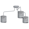 Lampa sufitowa LOUISE GREY 3xE27