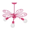 Żyrandol MOTYL 2 DARK PINK 3xE27