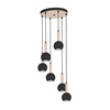 Lampa wisząca BOLLE BLACK 6xGU10
