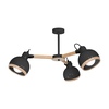 Żyrandol OVAL BLACK 3xE27