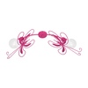 Lampa sufitowa PAŹ DARK PINK 2xE27