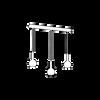 Lampa wisząca BOLLE BLACK 3xGU10