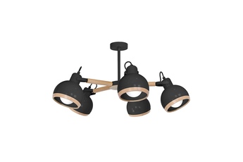 Żyrandol OVAL BLACK 5xE27