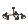 Żyrandol OVAL BLACK 5xE27