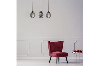 Lampa Wisząca RUSSEL BLACK 3xE27