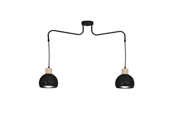 Lampa Wisząca CAPRI BLACK 2xE27