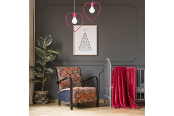 Lampa wisząca AMORE DARK PINK 1xE27
