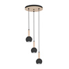 Lampa wisząca BOLLE BLACK 3xGU10