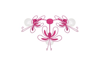 Lampa sufitowa PAŹ DARK PINK 3xE27