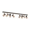 Lampa sufitowa BARON BLACK 8xGU10