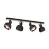 Lampa sufitowa OVAL BLACK 4xE27