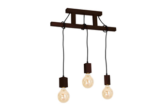Lampa Wisząca JACK 3xE27 Orzech