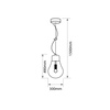 Lampa wisząca CLOTILDE 1xE27