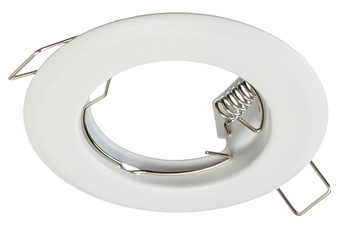 ZESTAW Oczko sufitowe BASIC Białe + ŻARÓWKA 1,5W GU10 + GNIAZDO