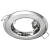 ZESTAW Oczko sufitowe BASIC Chrom + ŻARÓWKA 1,5W GU10 + GNIAZDO