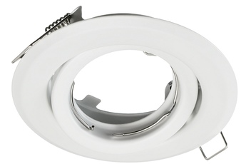 ZESTAW Oczko sufitowe BASIC MOTION Biała + ŻARÓWKA 1,5W GU10 + GNIAZDO