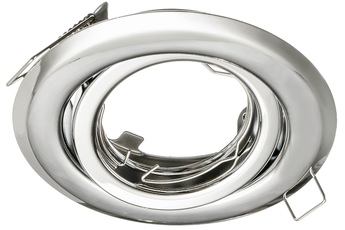 ZESTAW Oczko sufitowe BASIC MOTION Chrom + ŻARÓWKA 1,5W GU10 + GNIAZDO