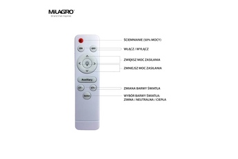 Plafon LAYLA 66W LED Ściemnialny+ Pilot