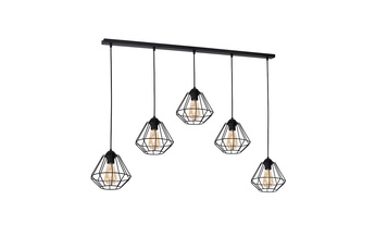 Lampa wisząca COLIN BLACK 5xE27
