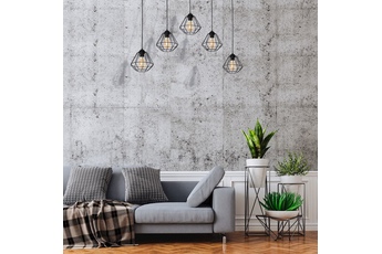 Lampa wisząca COLIN BLACK 5xE27