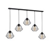 Lampa wisząca COLIN BLACK 5xE27