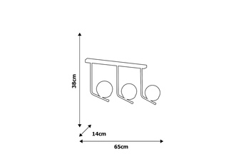 Lampa sufitowa CARINA 3xE14
