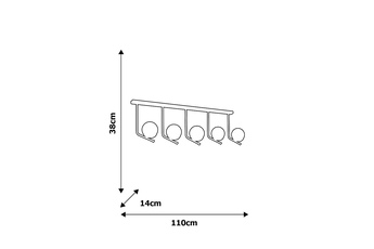 Lampa sufitowa CARINA 5xE14