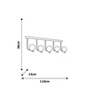 Lampa sufitowa CARINA 5xE14
