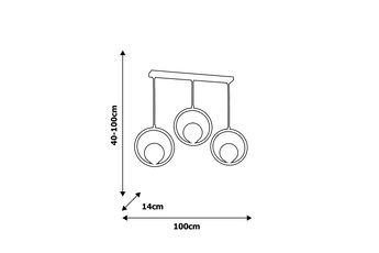 Lampa wisząca BOSTON 3xE14