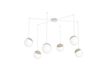 Lampa wisząca SFERA WOOD 6xE14