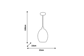 Lampa wisząca BELIZE 1xE27