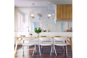 Lampa wisząca OVAL WHITE 1xE27