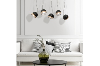 Lampa wisząca OVAL BLACK 5xE27