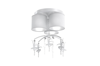 Lampa sufitowa BALETNICA WHITE 3xE27
