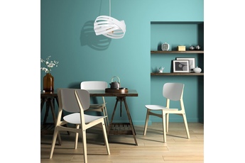 Lampa wisząca CORONA WHITE 1xE27