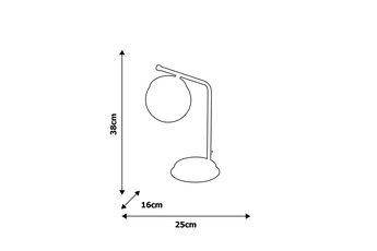 Lampa stołowa CARINA 1xE14