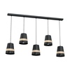 Lampa wisząca VENEZIA BLACK 5xE27