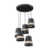 Lampa wisząca VENEZIA BLACK 5xE27