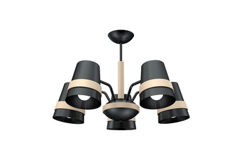 Żyrandol VENEZIA BLACK 5xE27