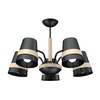 Żyrandol VENEZIA BLACK 5xE27