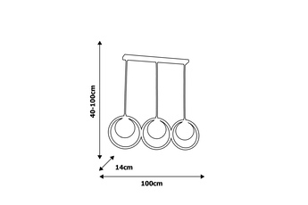 Lampa wisząca BOSTON 3xE14
