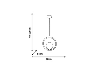 Lampa wisząca BOSTON 1xE14